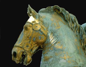 Részlet Marcus Aurelius lovas szobrából (bronz)